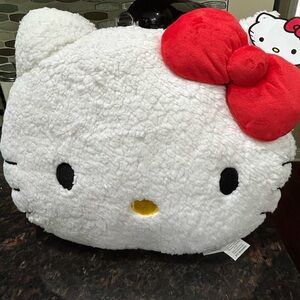 Hello Kitty Plush Pillow with Red Bow